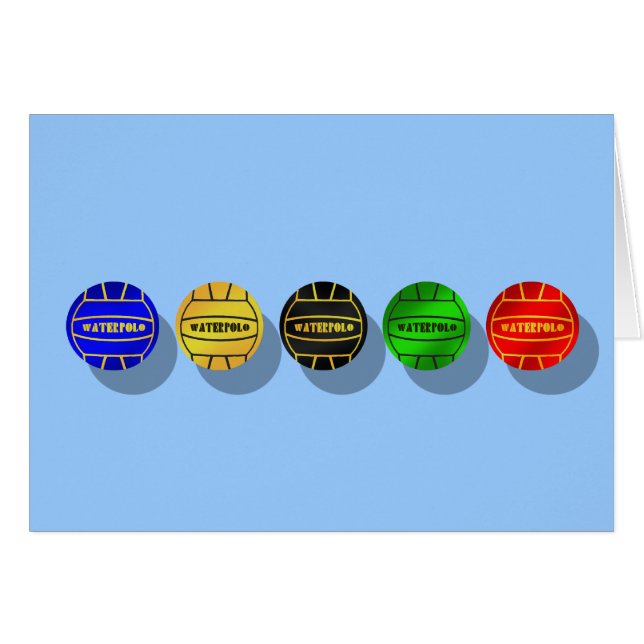 Wasserballspieler- und waterpolo Spielerball (Vorderseite (Horizontal))