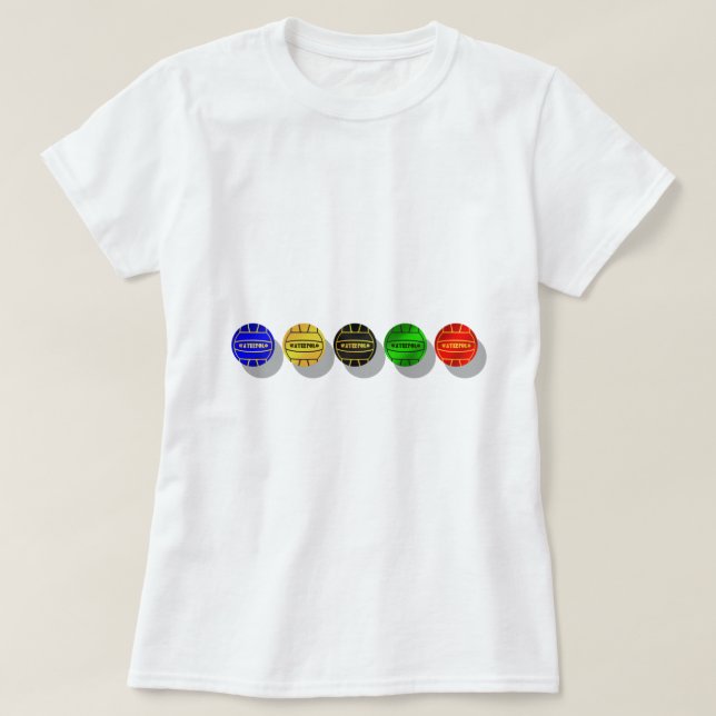 Wasserballspieler- und waterpolo Spielerball T-Shirt (Design vorne)