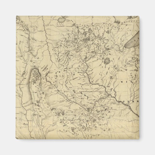 Wasserbecken des Mississippi-Flusses Magnet (Vorne)