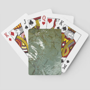 Wasserbedecktes Foto Spielkarten