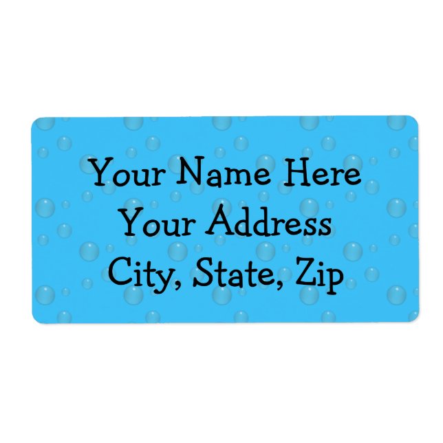 Wasserblasen blau (Vorne)