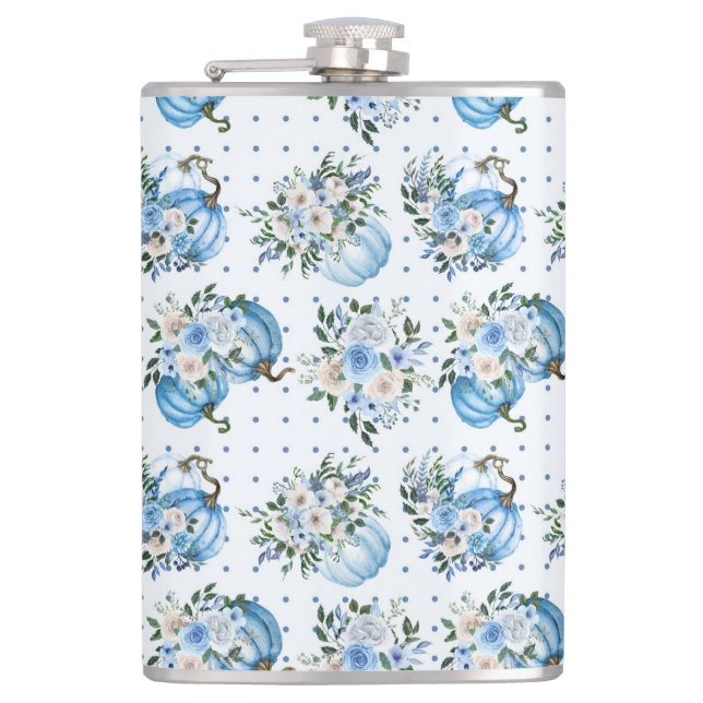 WASSERBLAUE FALL PUMPKINS & AUTUMN BLUME FLACHMANN (Vorderseite)