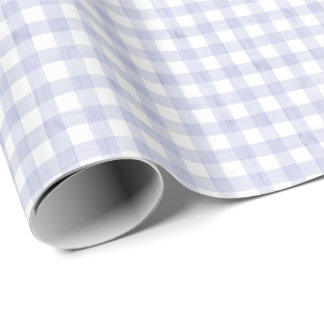 Wasserblaue Gingham Geschenkpapier