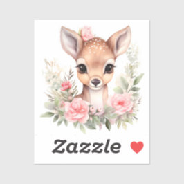 Wasserblütenhirsch Aufkleber