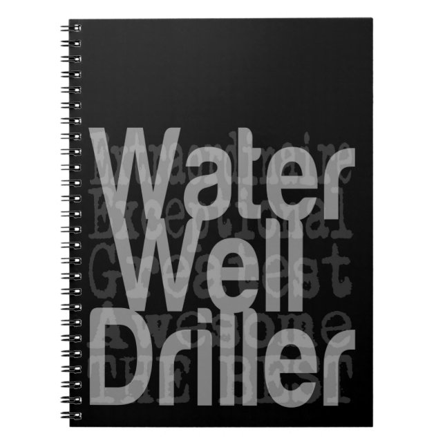 Wasserbohrer Notizblock (Vorderseite)