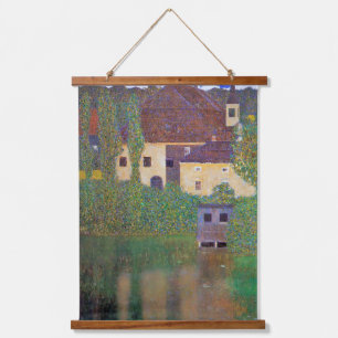 Wasserburg, Gustav Klimt Wandteppich Mit Holzrahmen