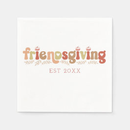 Wassercolor Freundliches Abendessen Napkins Serviette