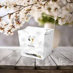 Wassercolor Koi Fish Wedding Geschenkschachtel