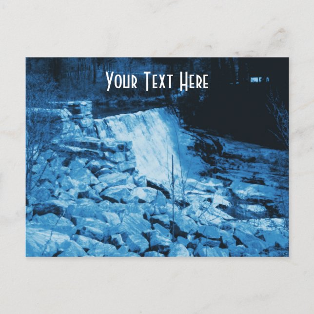 Wasserdamm Natur für den ländlichen Raum - individ Postkarte (Vorderseite)