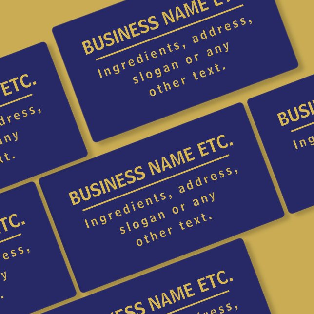 Wasserdicht Mehrzweckschiff Blue & Gold Etiketten (Von Creator hochgeladen)