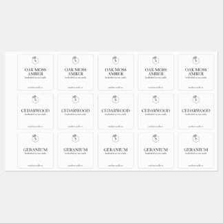 Wasserdichte, benutzerdefinierte Kerzenmarken - me Etiketten