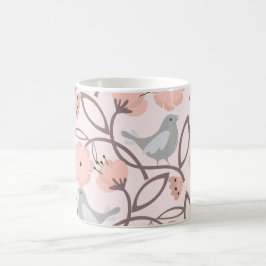 Wasserdichte Blume: Die Schönheit der Natur auf ei Kaffeetasse