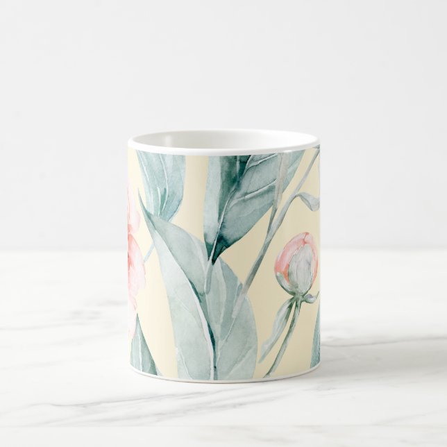 Wasserdichte Blume: Eine Tasse, die blüht Kaffeetasse (Mittel)