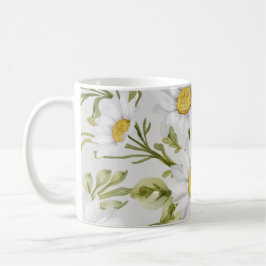 Wasserdichte Blume: Eine Tasse mit einem floralen 
