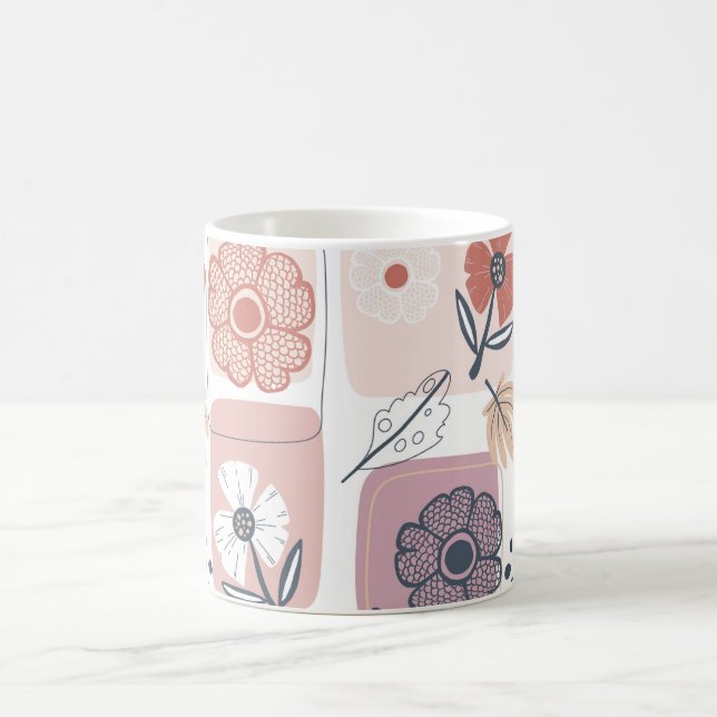 Wasserdichte Blume: Schöne blühende Tasse (Mittel)