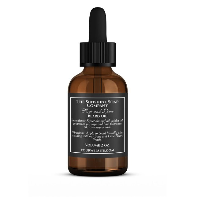 Wasserdichte schwarz-weiße Seifenzutaten Etiketten (Von Creator hochgeladen)