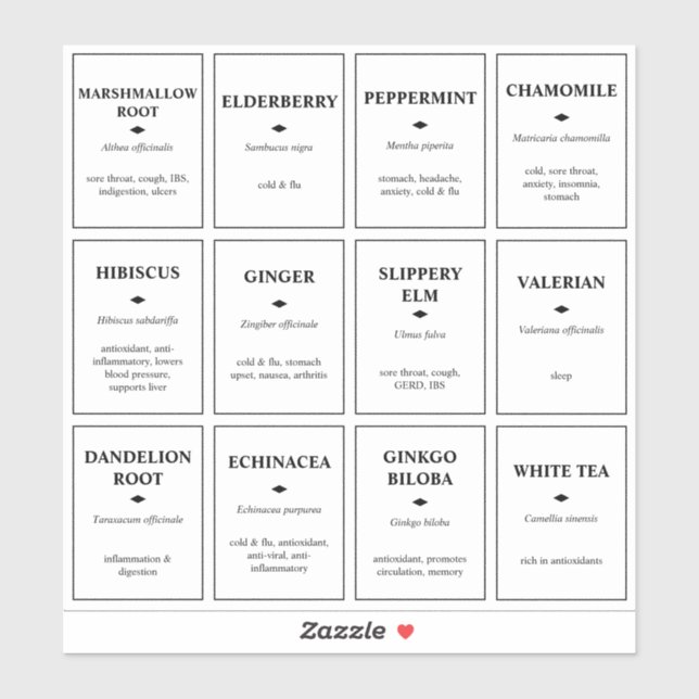 Wasserdichte Vinyl Labels für Ball Jars etc. (Blatt)