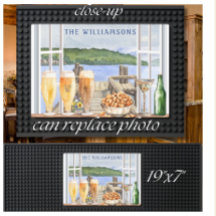 Wasserdock oder Monogramm-Name Ihres Fotos