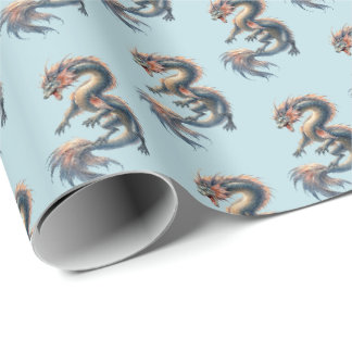 Wasserdrache Geschenkpapier
