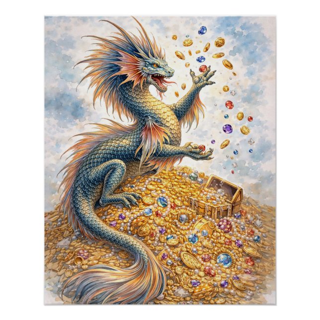 Wasserdrache Poster (Vorderseite)