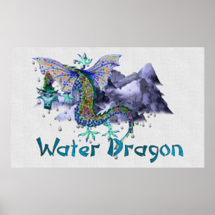 Wasserdrache Poster