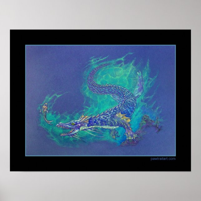 Wasserdrache Poster (Vorne)