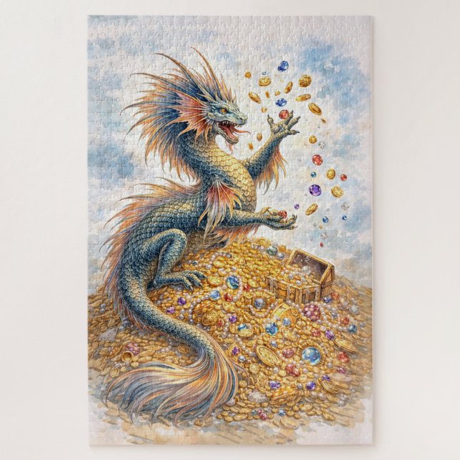 Wasserdrache Puzzle (Vertikal)
