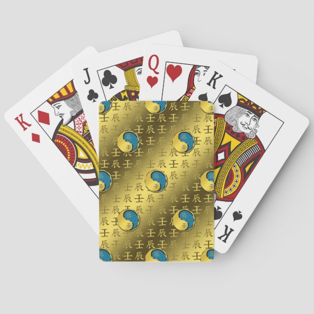 Wasserdrache Spielkarten (Rückseite)