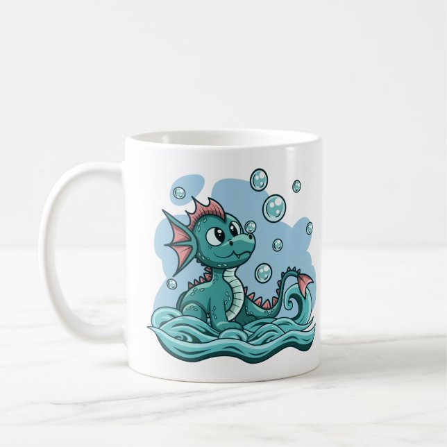 Wasserdrache-Tasse Kaffeetasse (Links)