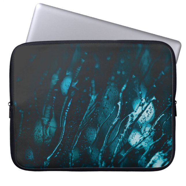 WASSERDROPLETTE AUF GLAS LAPTOPSCHUTZHÜLLE (Vorderseite)