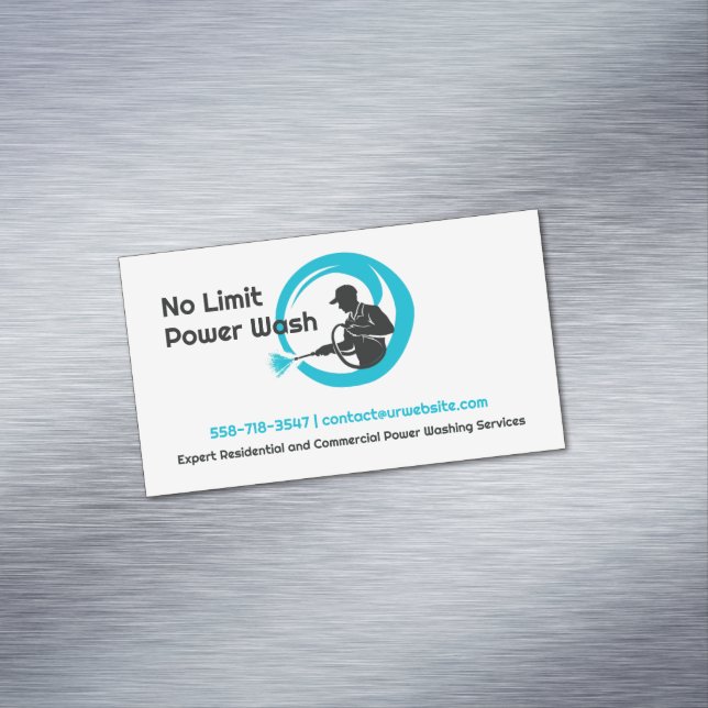 Wasserdruckabfall Magnetische Visitenkarte (Beispiel)