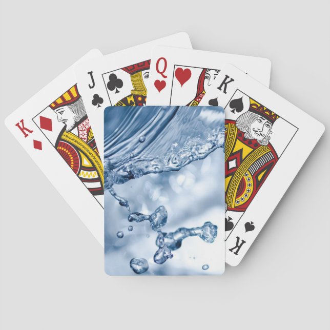 Wassereinschlag Spielkarten (Rückseite)