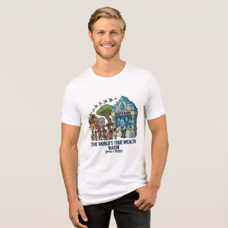 Wassereinsparung - Der wahre Reichtum der Welt Tri-Blend Shirt