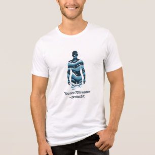 Wassererhaltung Ökologisches Bewusstseinsdesign Tri-Blend Shirt