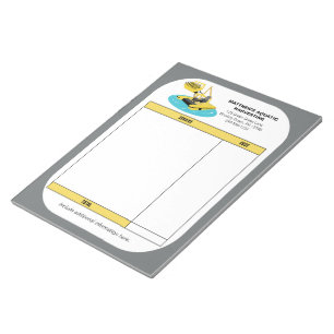 Wasserernte-Geschäftsquittung Rechnungsformular Notizblock