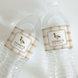 Wasseretikett für die Babyparty der Stockente Wasserflaschenetikett