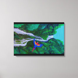 Wasserfahne Leinwanddruck