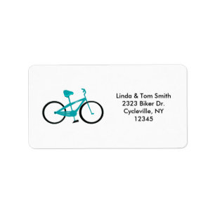 Wasserfahrrad Adressaufkleber