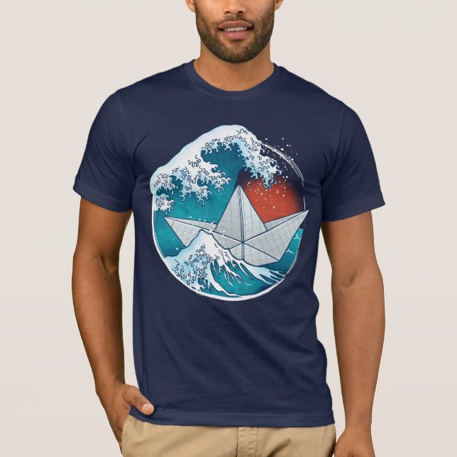 Wasserfahrzeug aus Papier T-Shirt (Vorderseite)