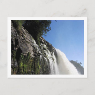 Wasserfall 3 Venezuela Dschungel Postkarte