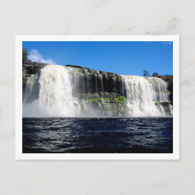 Wasserfall 4 Venezuela Dschungel Postkarte (Vorderseite)