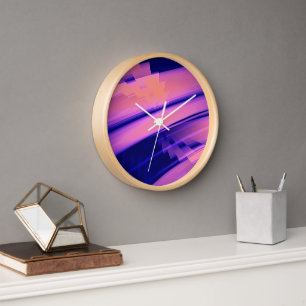 WASSERFALL ABSTRAKT UHR