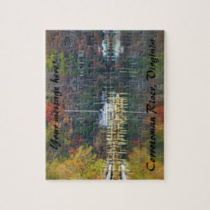 Wasserfall am Corrotoman River, Virginia Puzzle