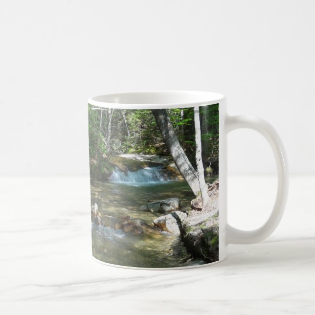 Wasserfall am Fluss Pemigewasset III Kaffeetasse (Rechts)