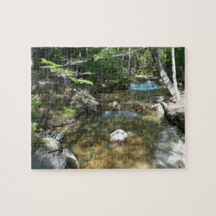 Wasserfall am Fluss Pemigewasset III Puzzle