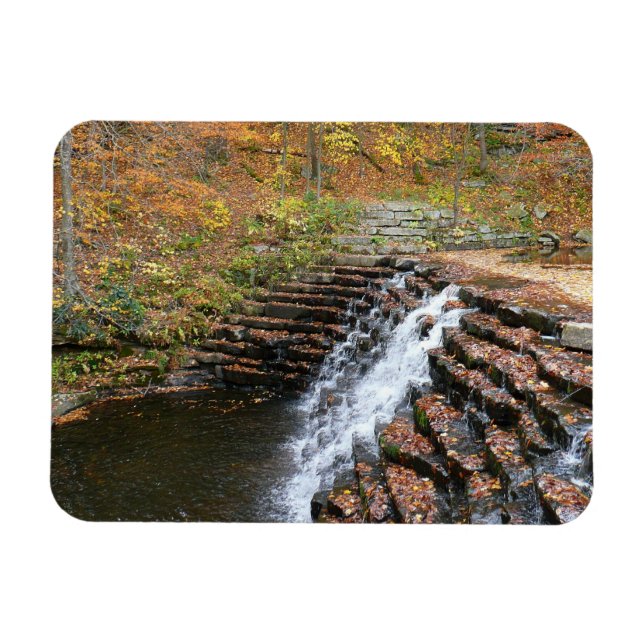 Wasserfall am Laurel Hill Staat Park II Magnet (Horizontal)