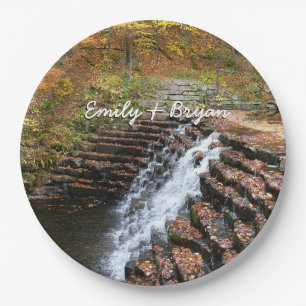 Wasserfall am Laurel Hill Staat Park II Pappteller