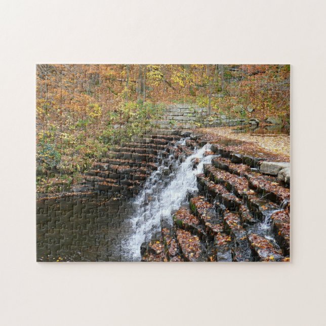 Wasserfall am Laurel Hill Staat Park II Puzzle (Horizontal)
