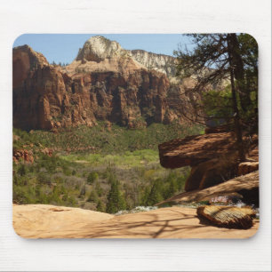 Wasserfall an den Emerald Pools im Zion National P Mousepad