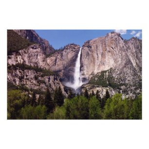 Wasserfall an Yosemmite Park Fotodruck